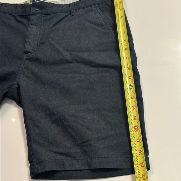 Blue Flat Front Shorts with Clean Design - Picture 6 of 6